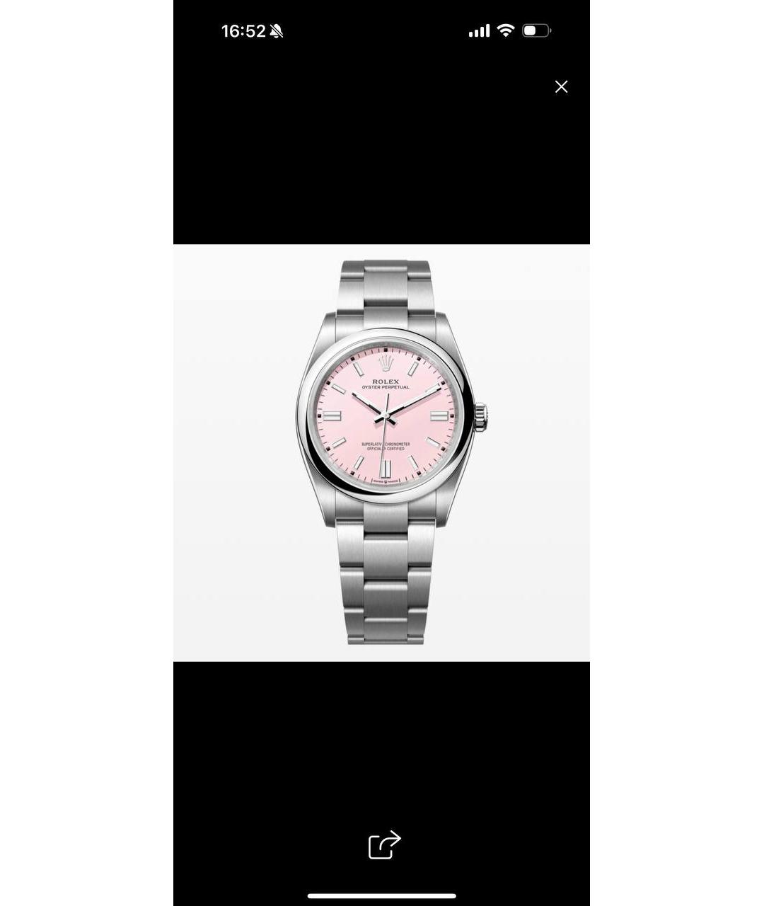 ROLEX Серебряные стальные часы, фото 3