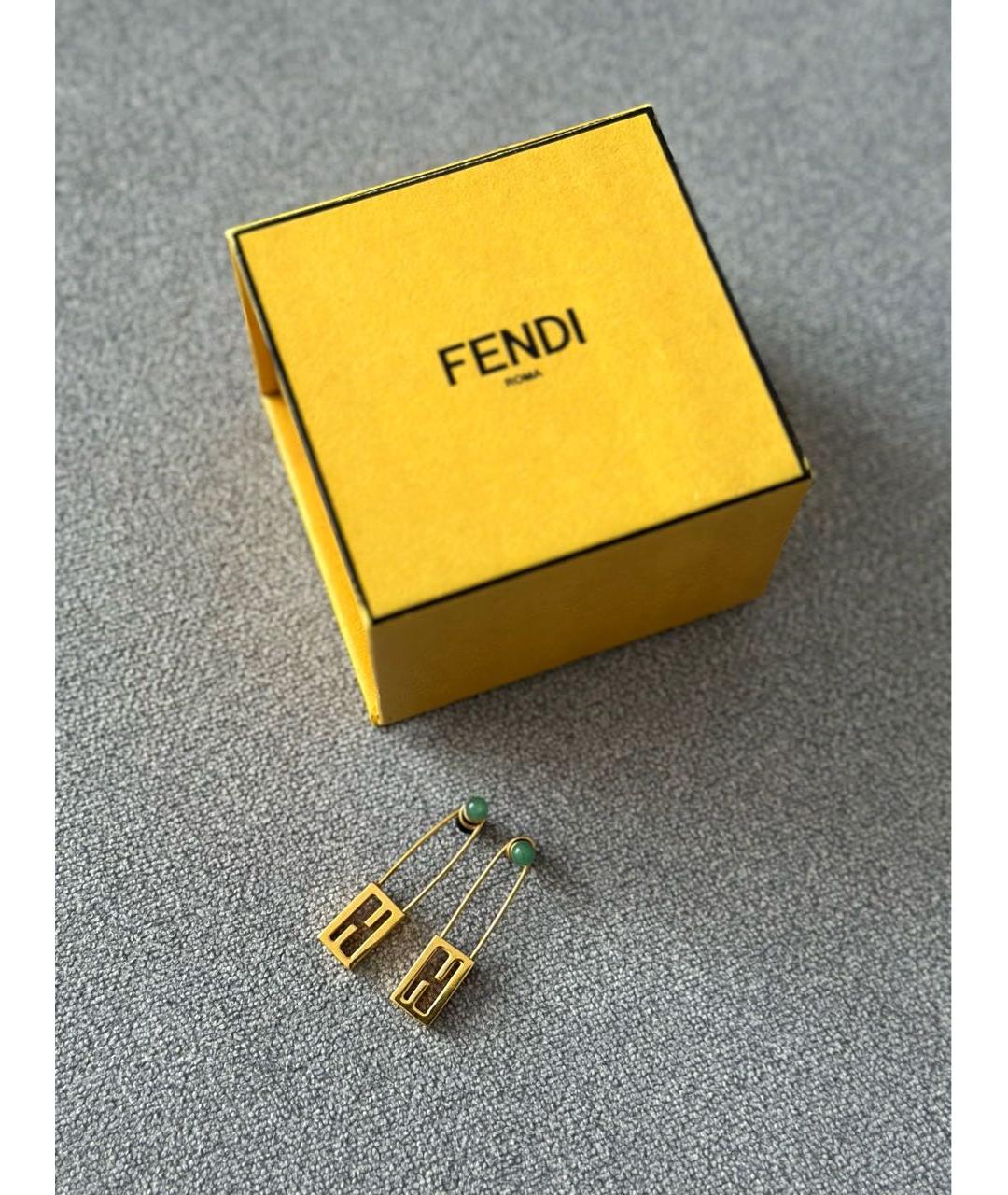 FENDI Металлические серьги, фото 2