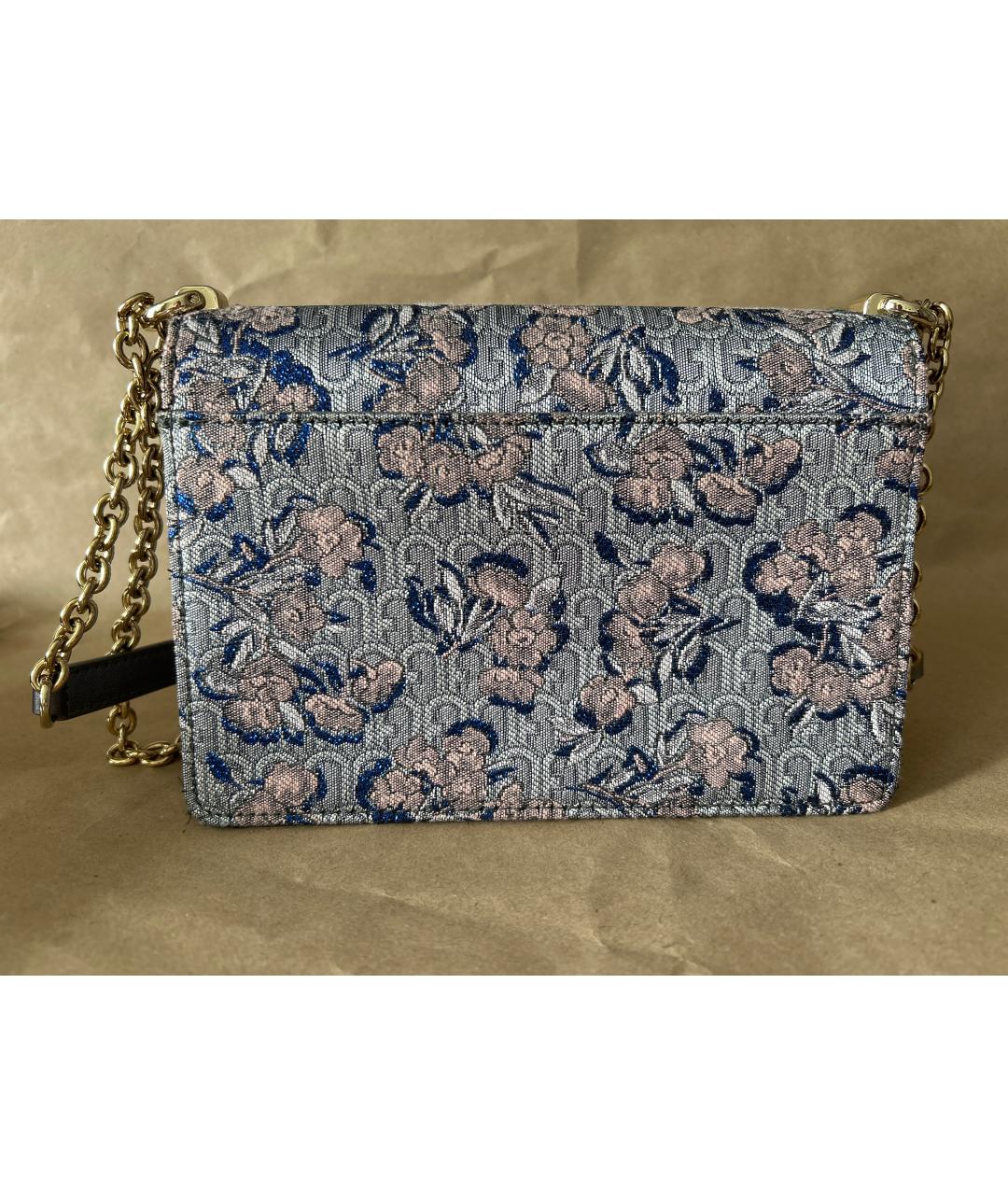FURLA Серебряная жаккардовая сумка через плечо, фото 3