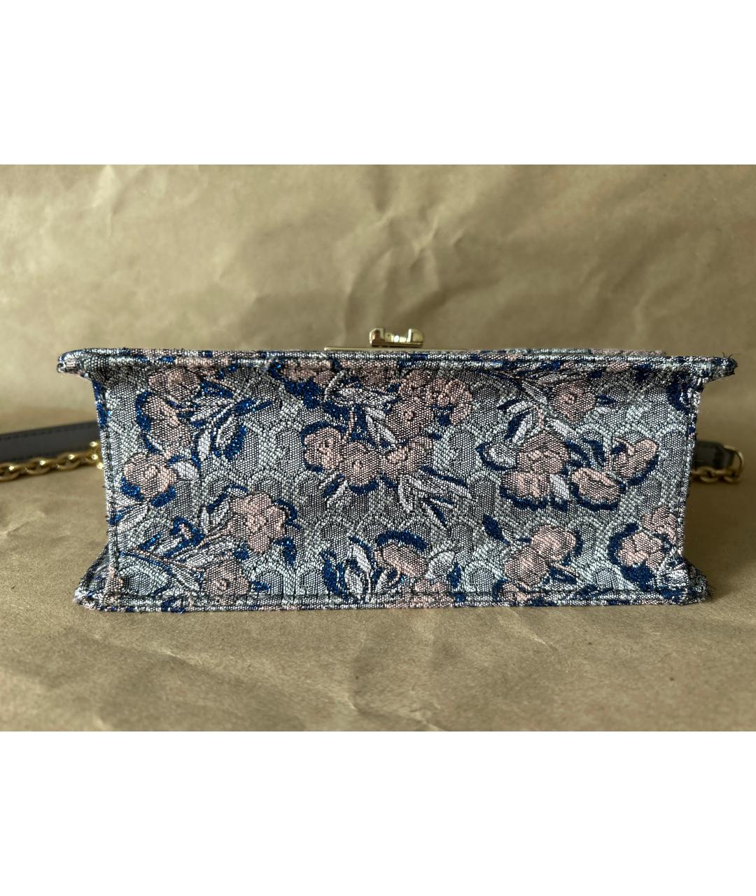 FURLA Серебряная жаккардовая сумка через плечо, фото 8