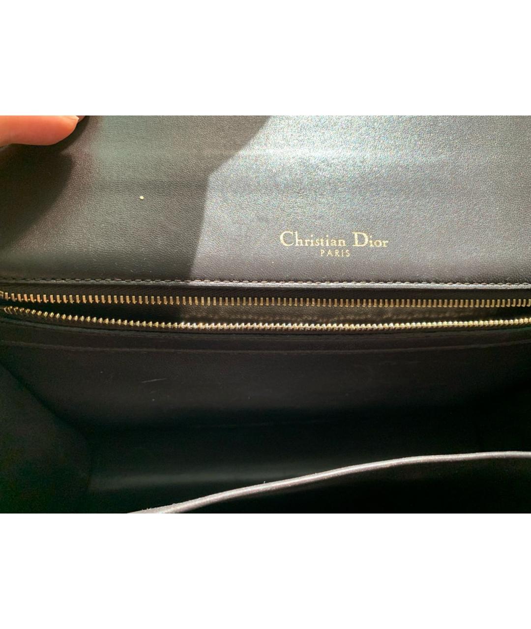 CHRISTIAN DIOR Бежевая кожаная сумка через плечо, фото 4