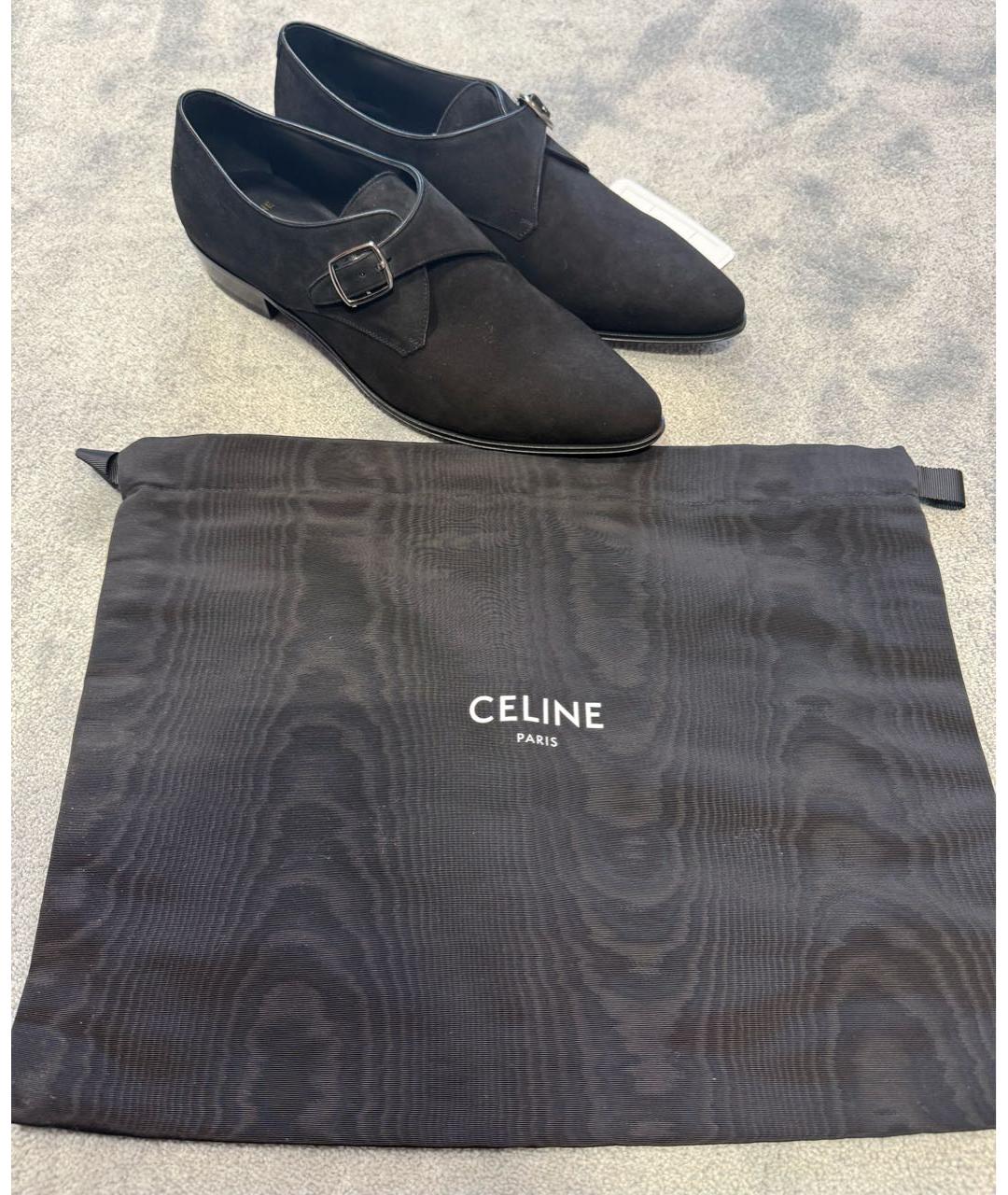 CELINE Черные замшевые туфли, фото 5