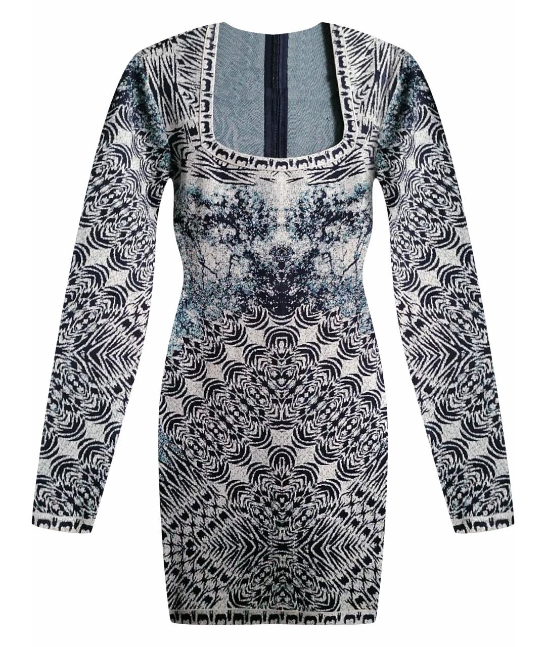 HERVE LEGER Мульти вискозное коктейльное платье, фото 1
