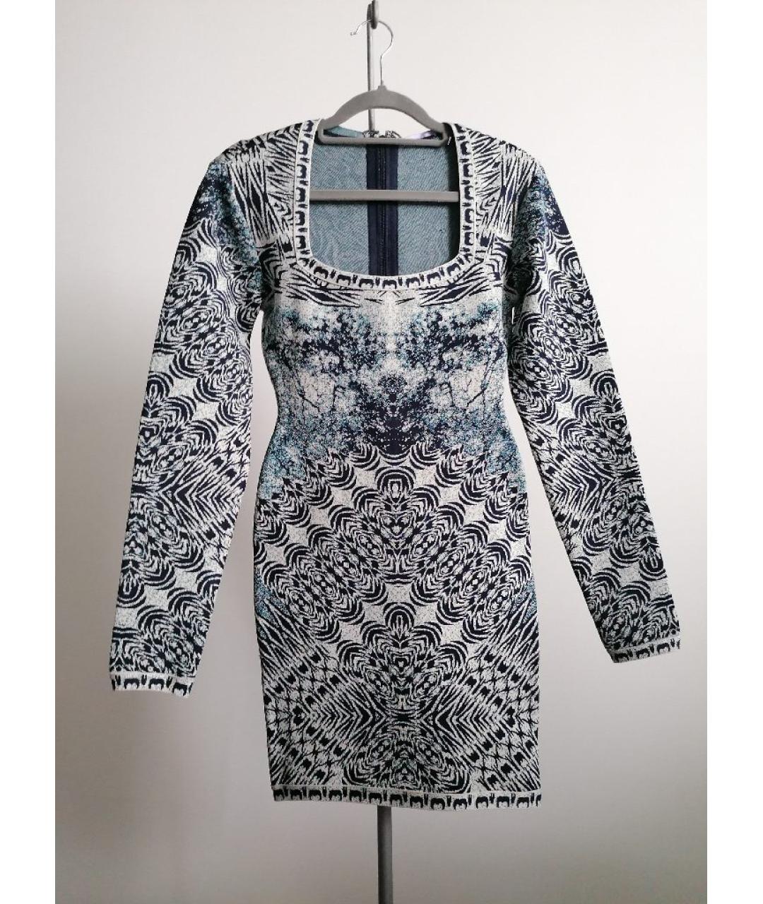 HERVE LEGER Мульти вискозное коктейльное платье, фото 9