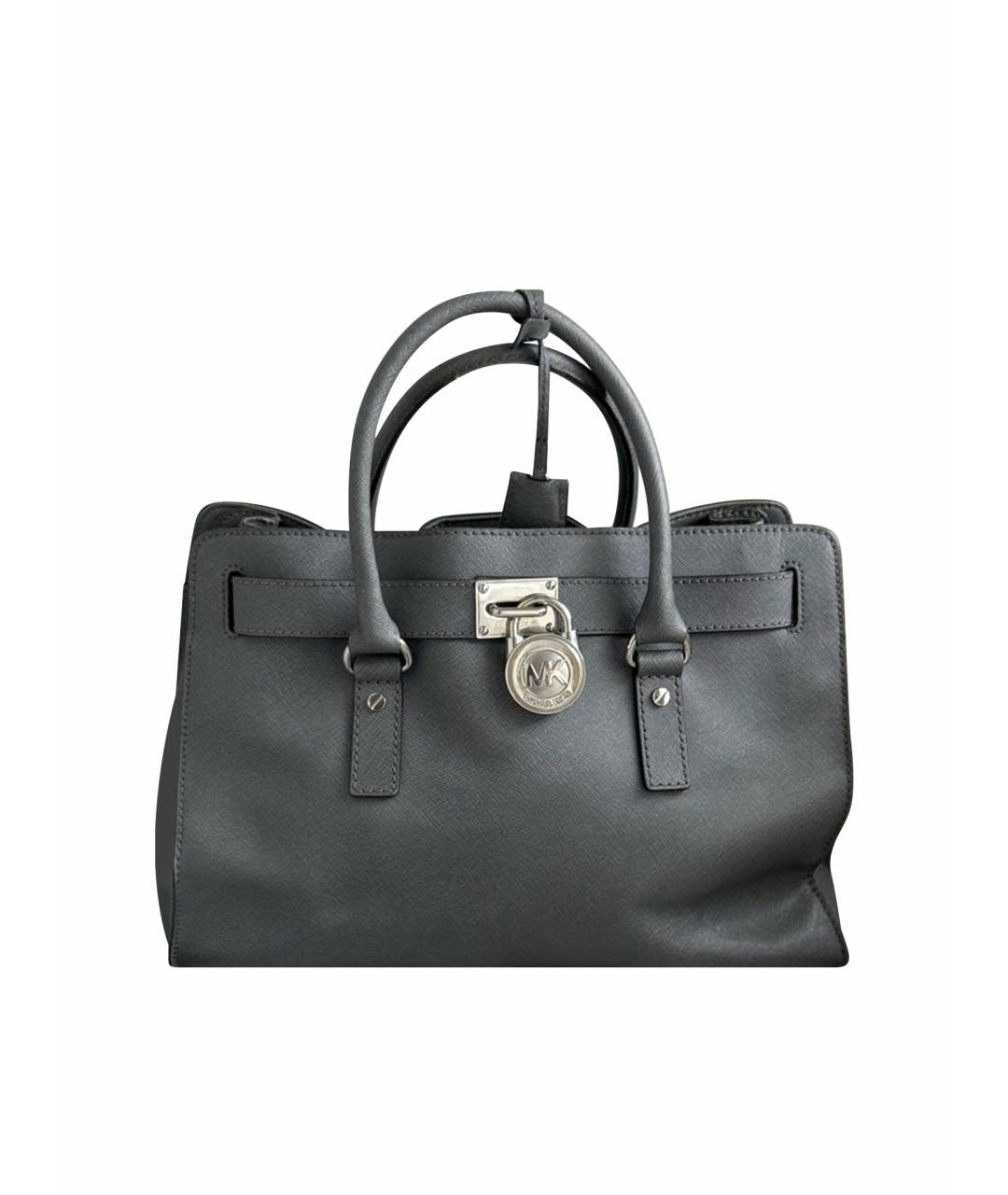 MICHAEL KORS Антрацитовая сумка с короткими ручками, фото 1