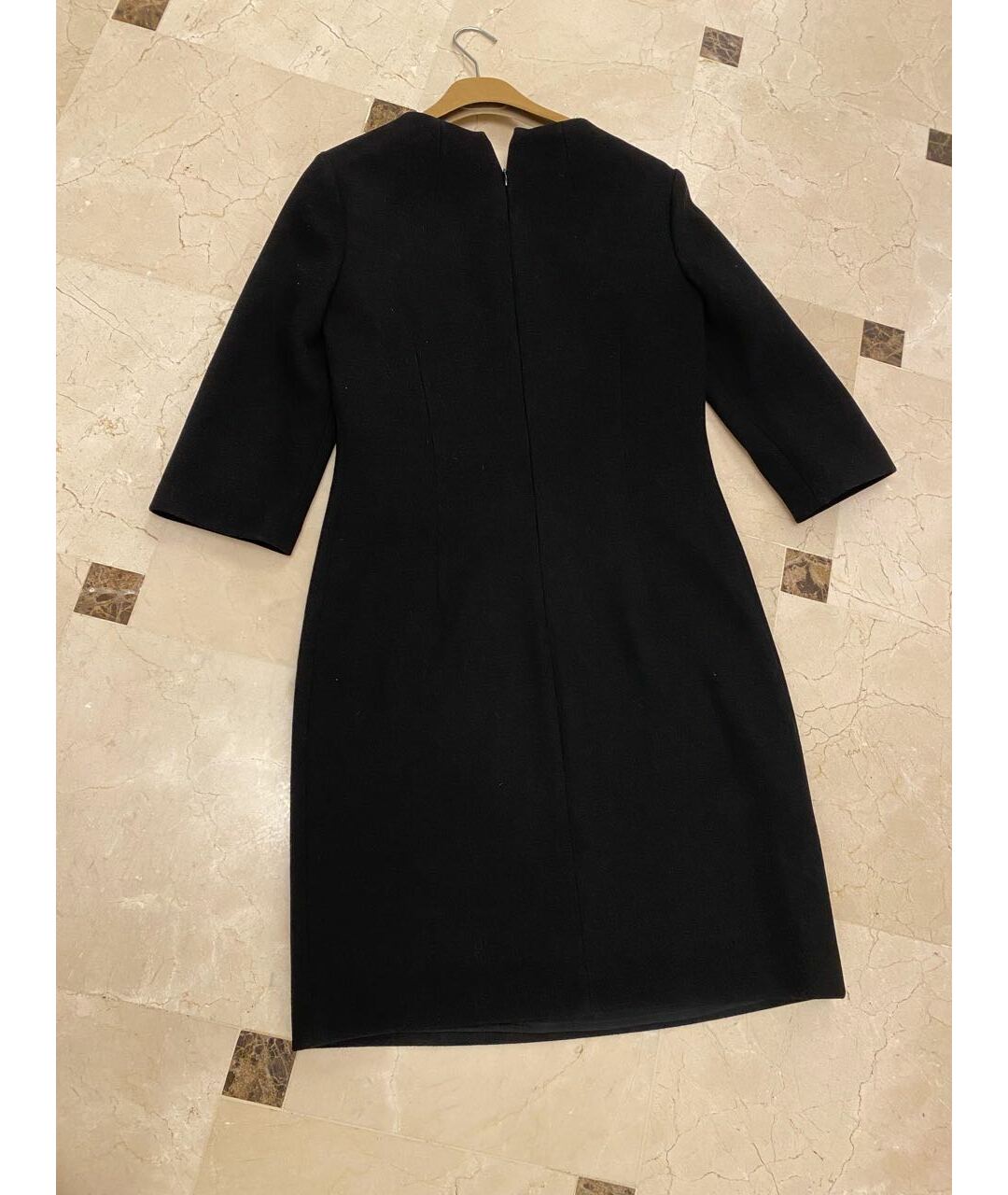 MICHAEL KORS Черное шерстяное коктейльное платье, фото 2