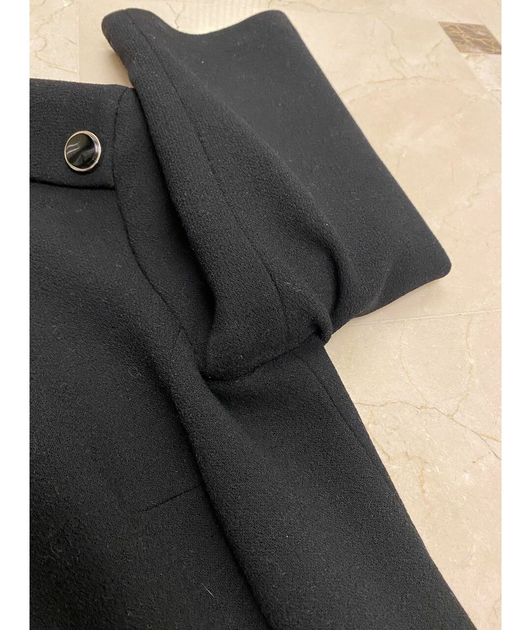MICHAEL KORS Черное шерстяное коктейльное платье, фото 5