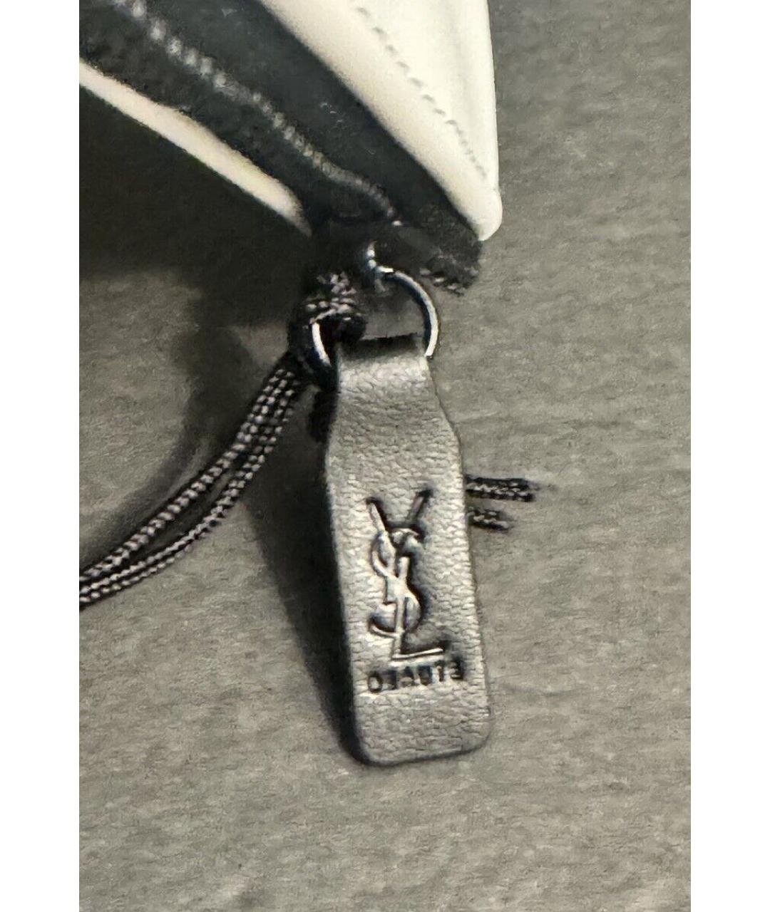 SAINT LAURENT Бежевая косметичка, фото 4