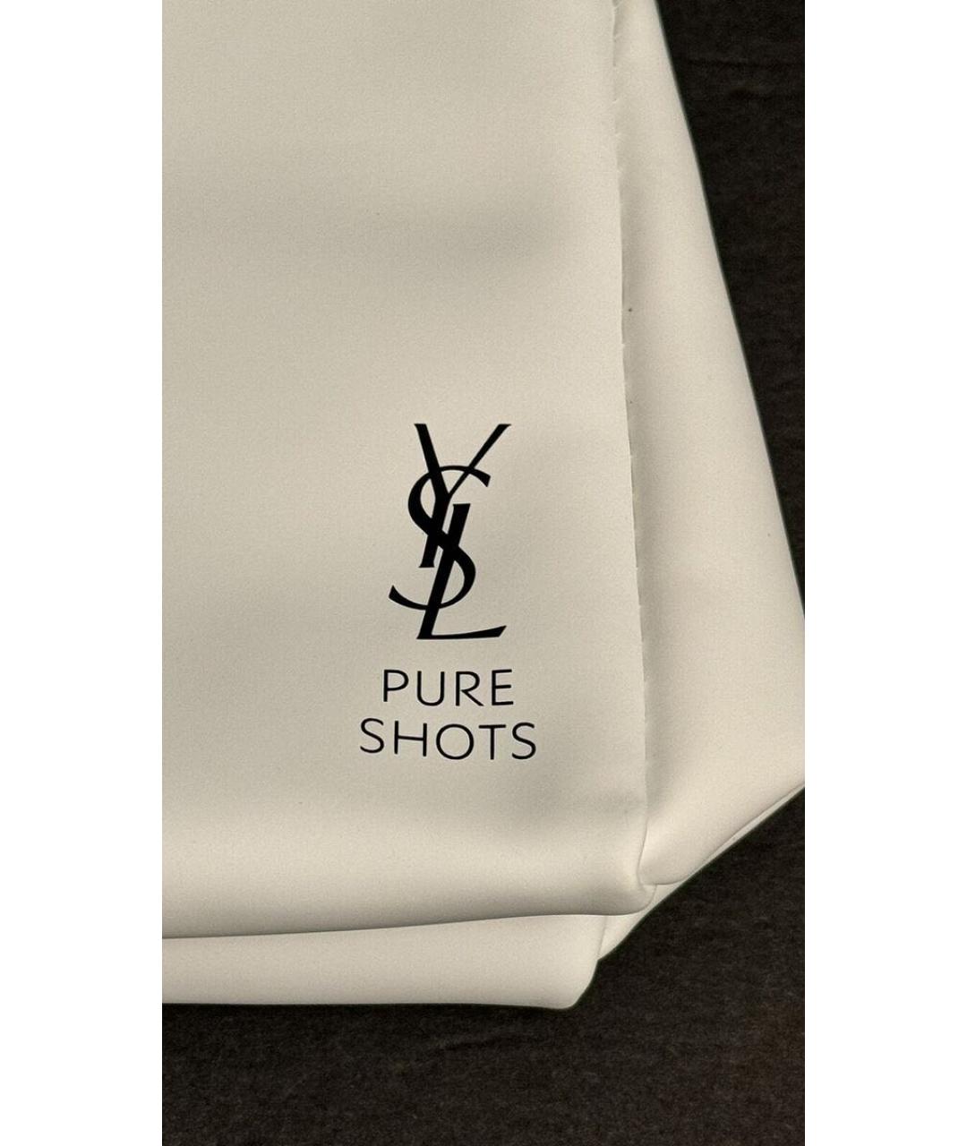 SAINT LAURENT Бежевая косметичка, фото 3