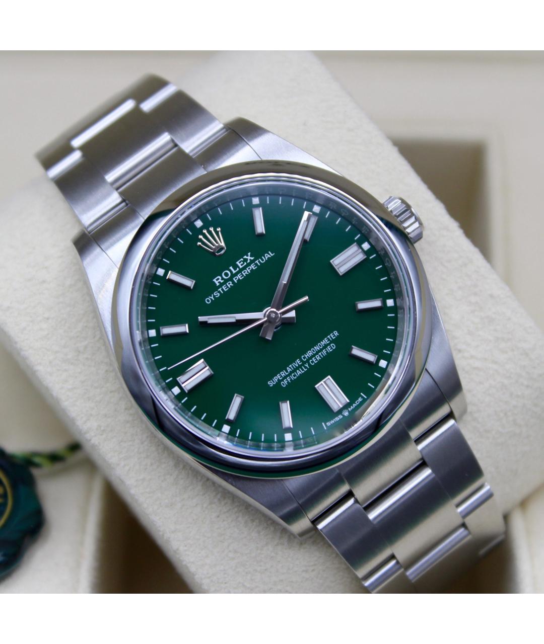 ROLEX Зеленые часы, фото 2