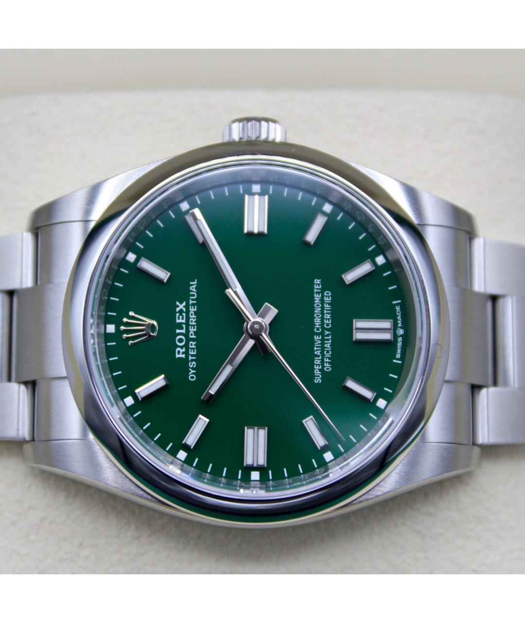 ROLEX Зеленые часы, фото 4