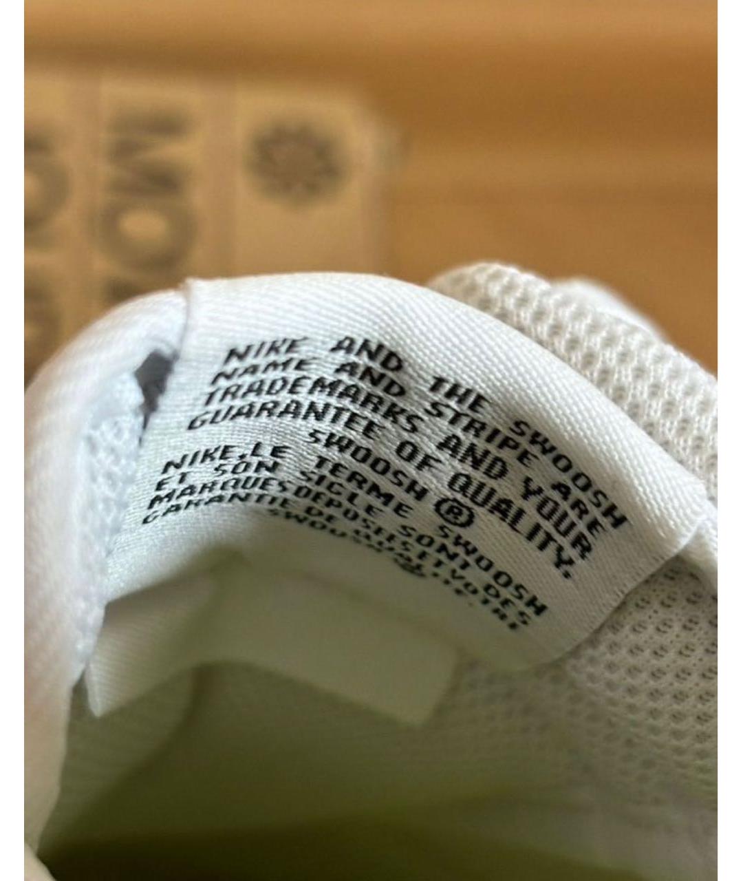 NIKE Белые кроссовки из искусственной кожи, фото 6