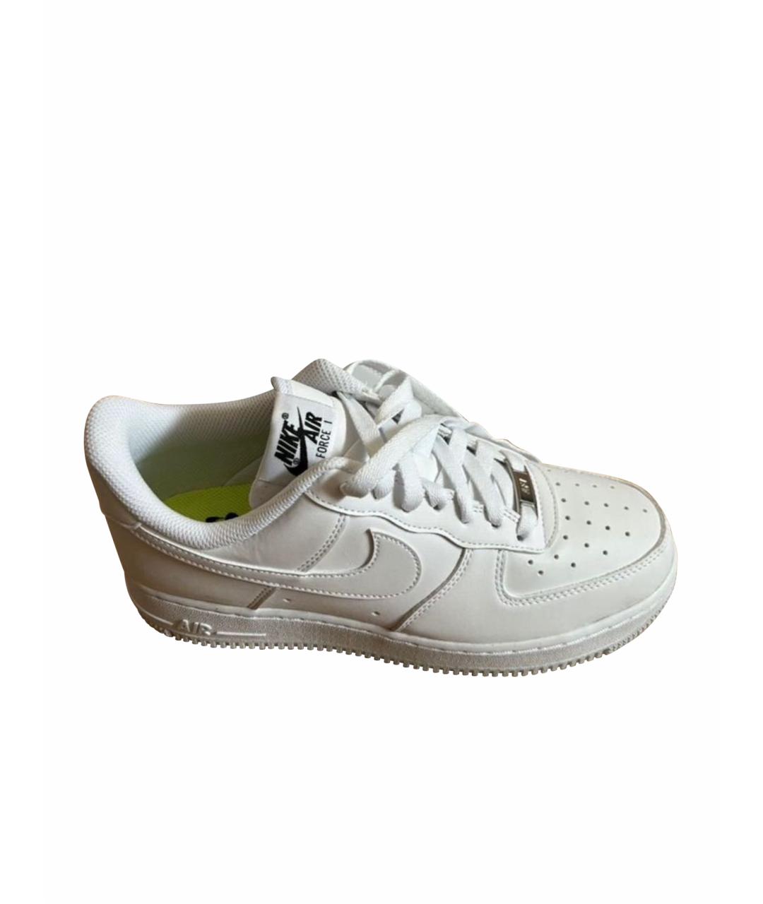 NIKE Белые кроссовки из искусственной кожи, фото 1