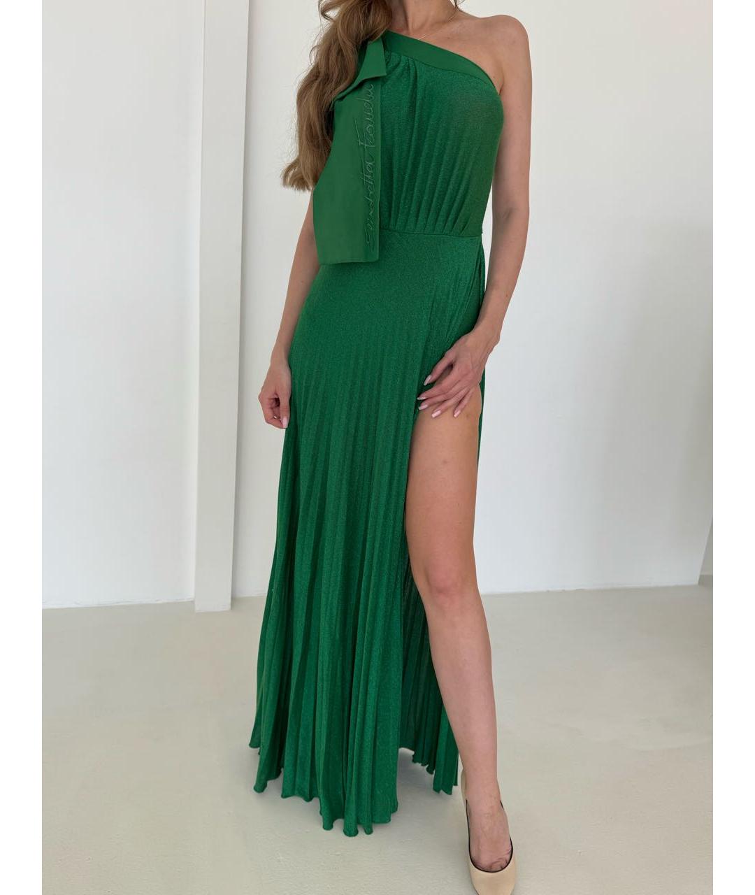 ELISABETTA FRANCHI Зеленые коктейльное платье, фото 4