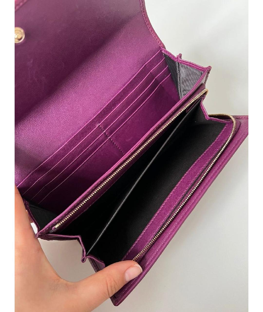 GUCCI Фиолетовый кошелек, фото 4