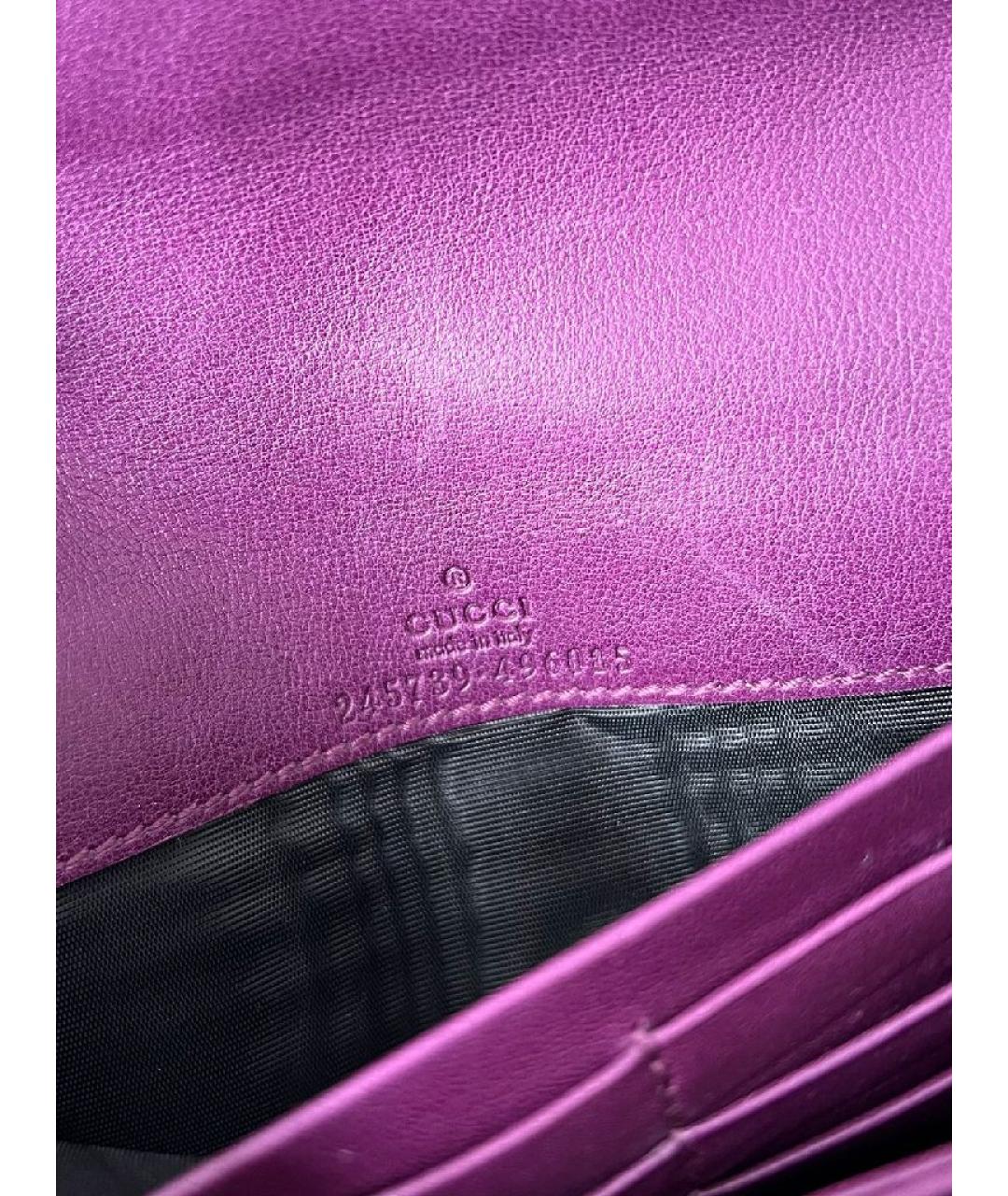 GUCCI Фиолетовый кошелек, фото 6