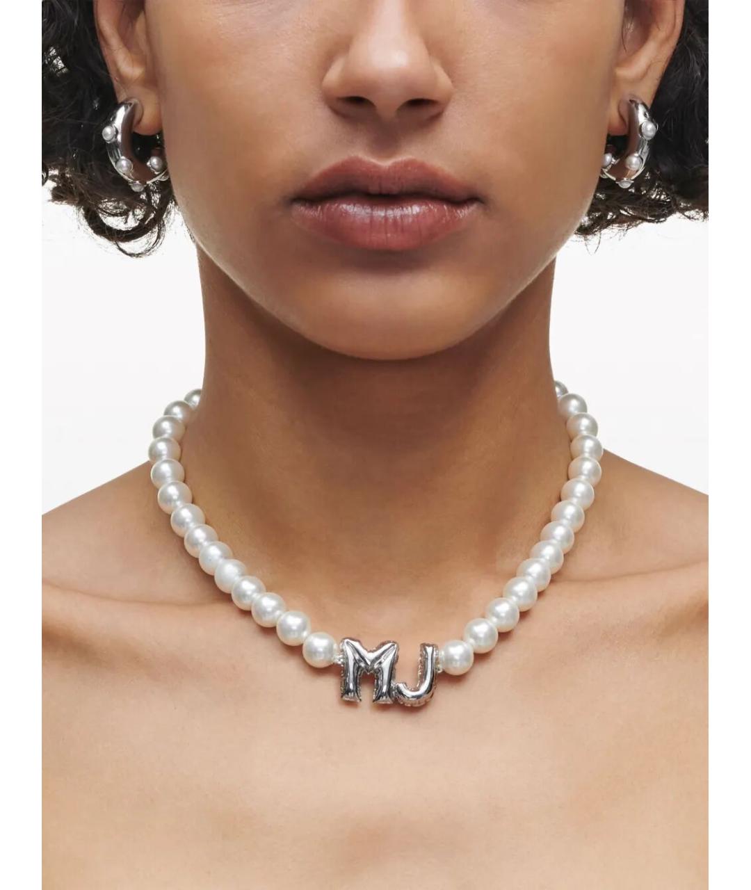 MARC JACOBS Белое металлическое колье, фото 3