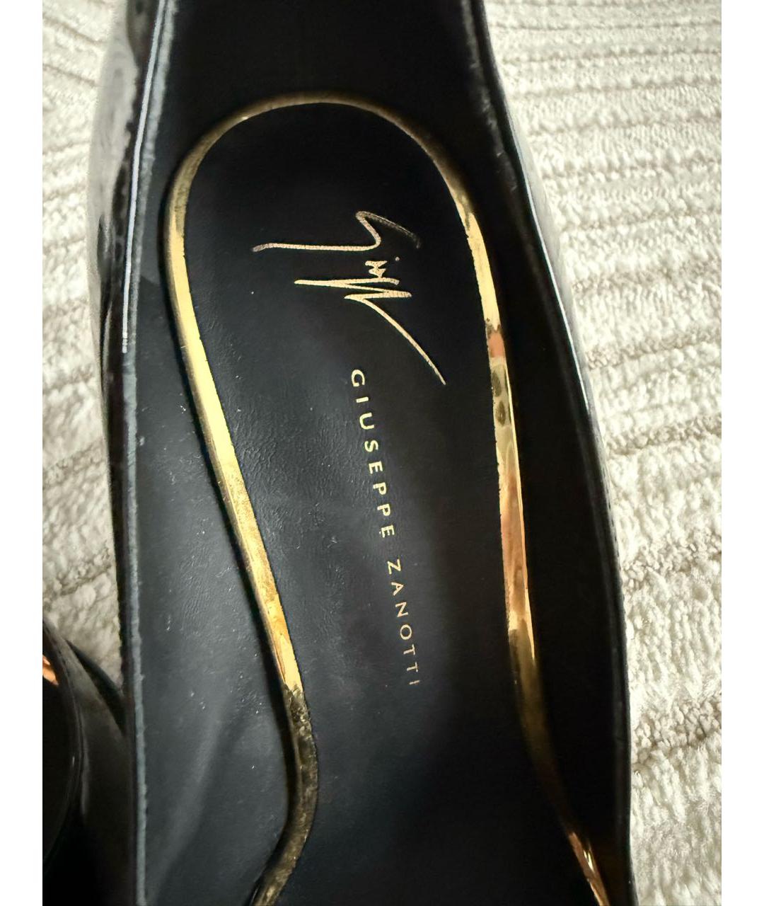 GIUSEPPE ZANOTTI DESIGN Черные туфли из лакированной кожи, фото 7