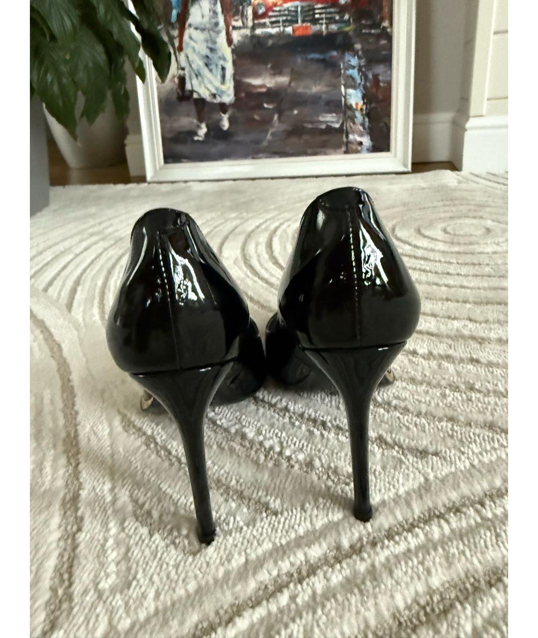 GIUSEPPE ZANOTTI DESIGN Черные туфли из лакированной кожи, фото 4
