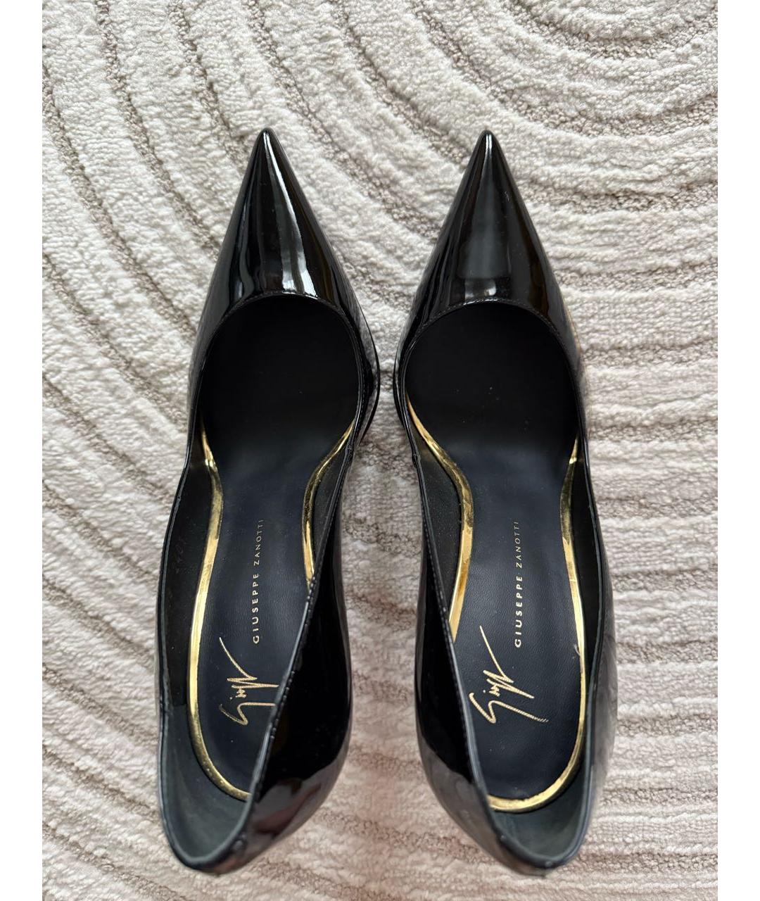 GIUSEPPE ZANOTTI DESIGN Черные туфли из лакированной кожи, фото 3
