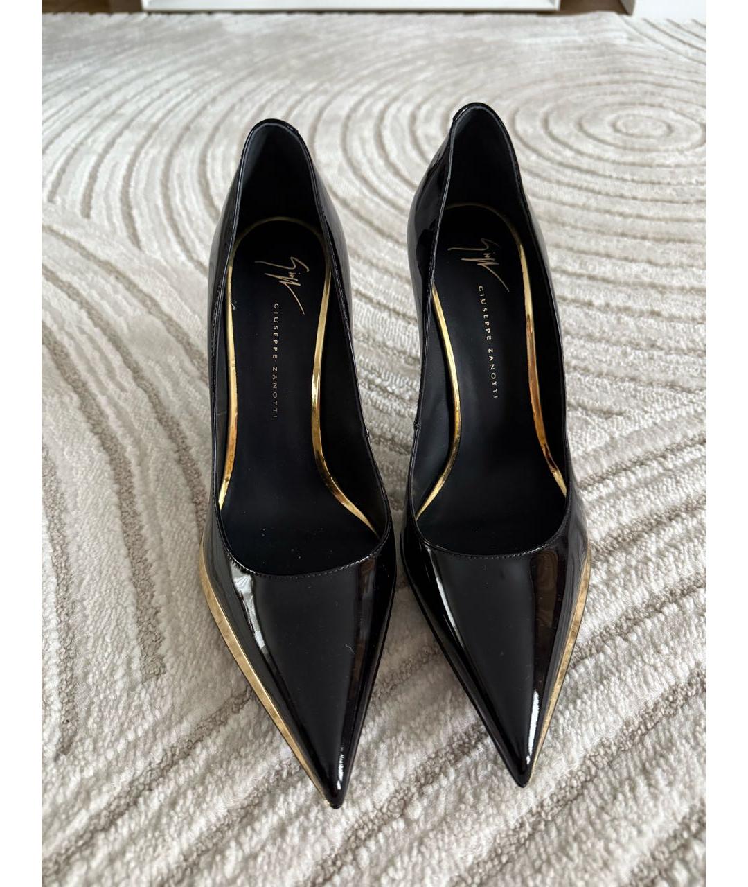 GIUSEPPE ZANOTTI DESIGN Черные туфли из лакированной кожи, фото 2