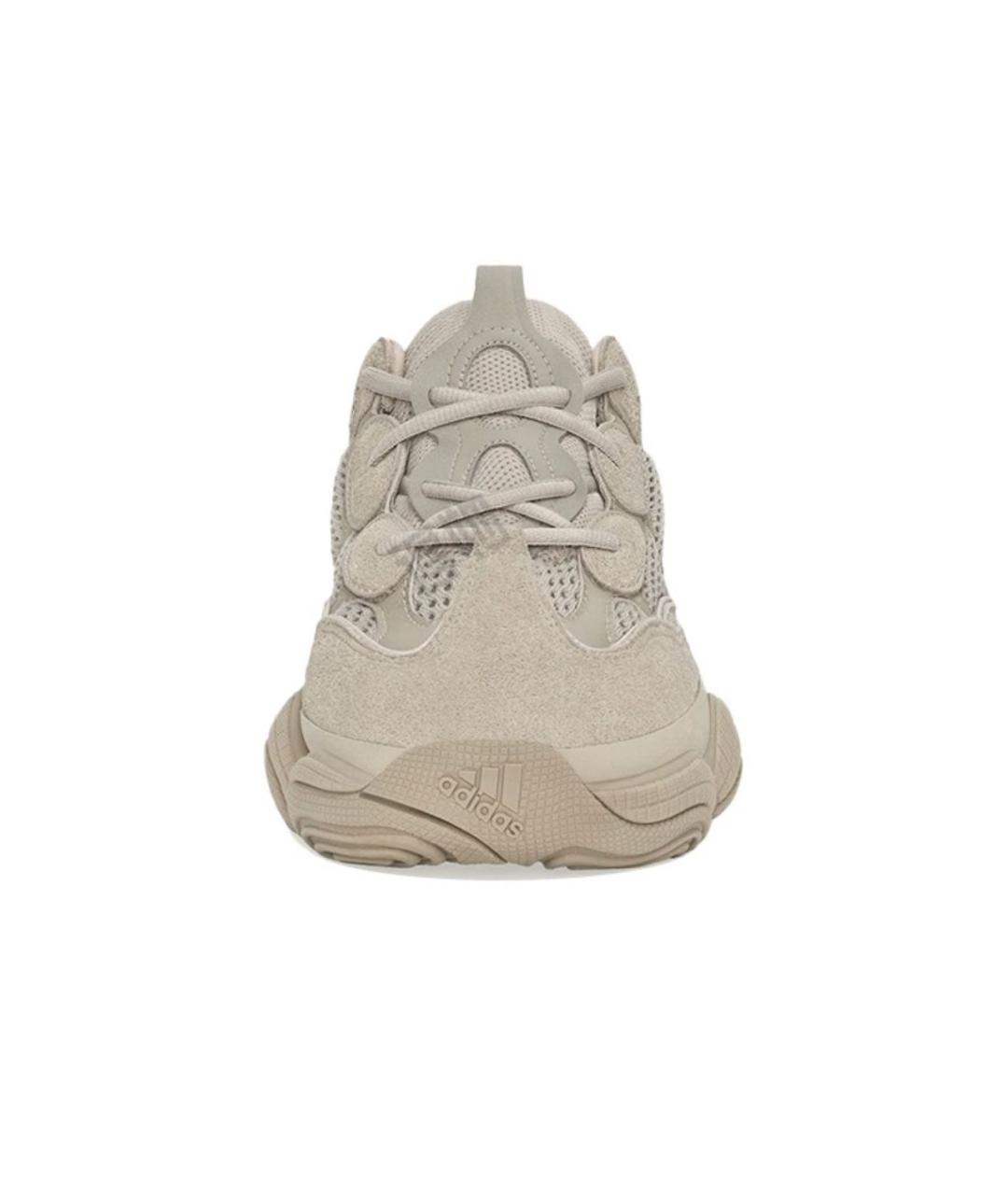 ADIDAS YEEZY Бежевые замшевые кроссовки, фото 3