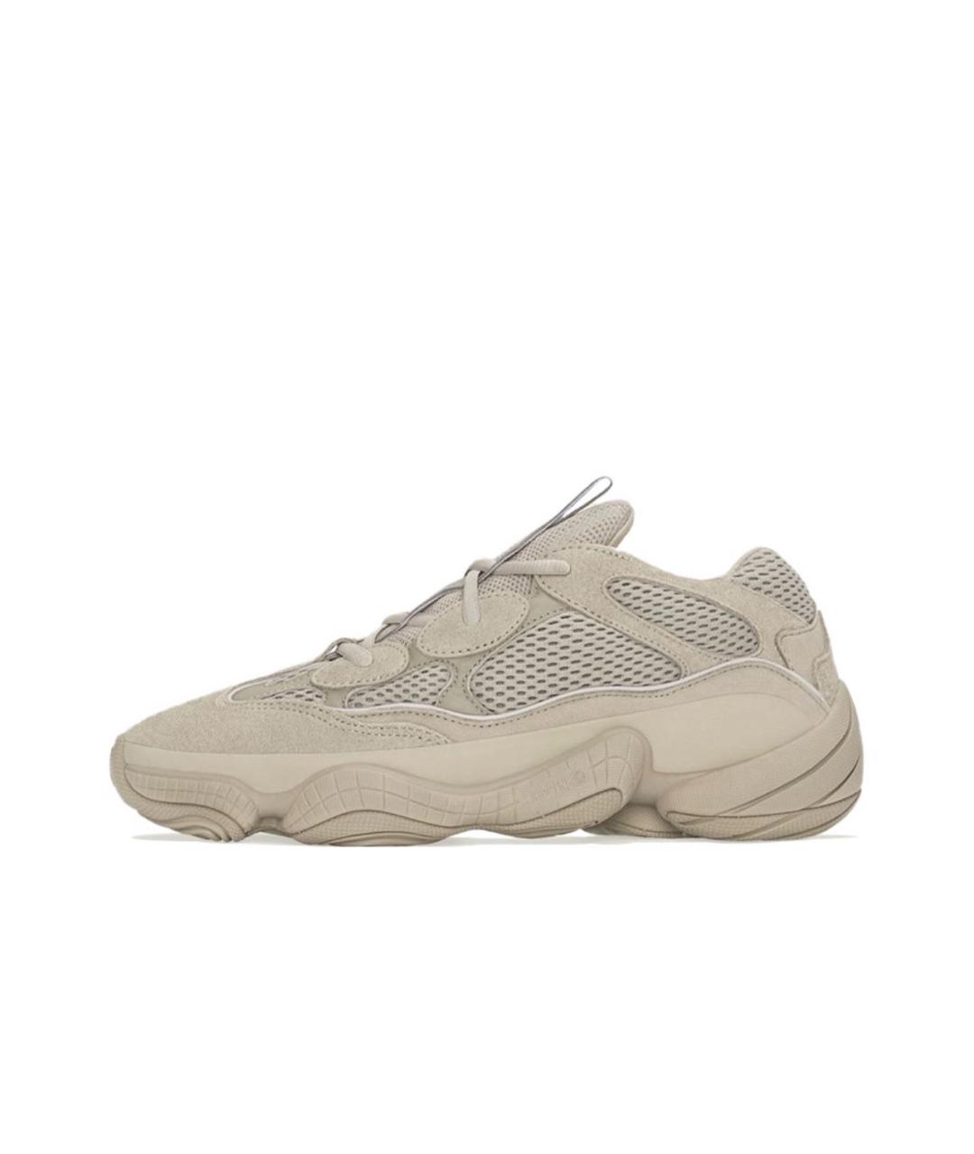 ADIDAS YEEZY Бежевые замшевые кроссовки, фото 6