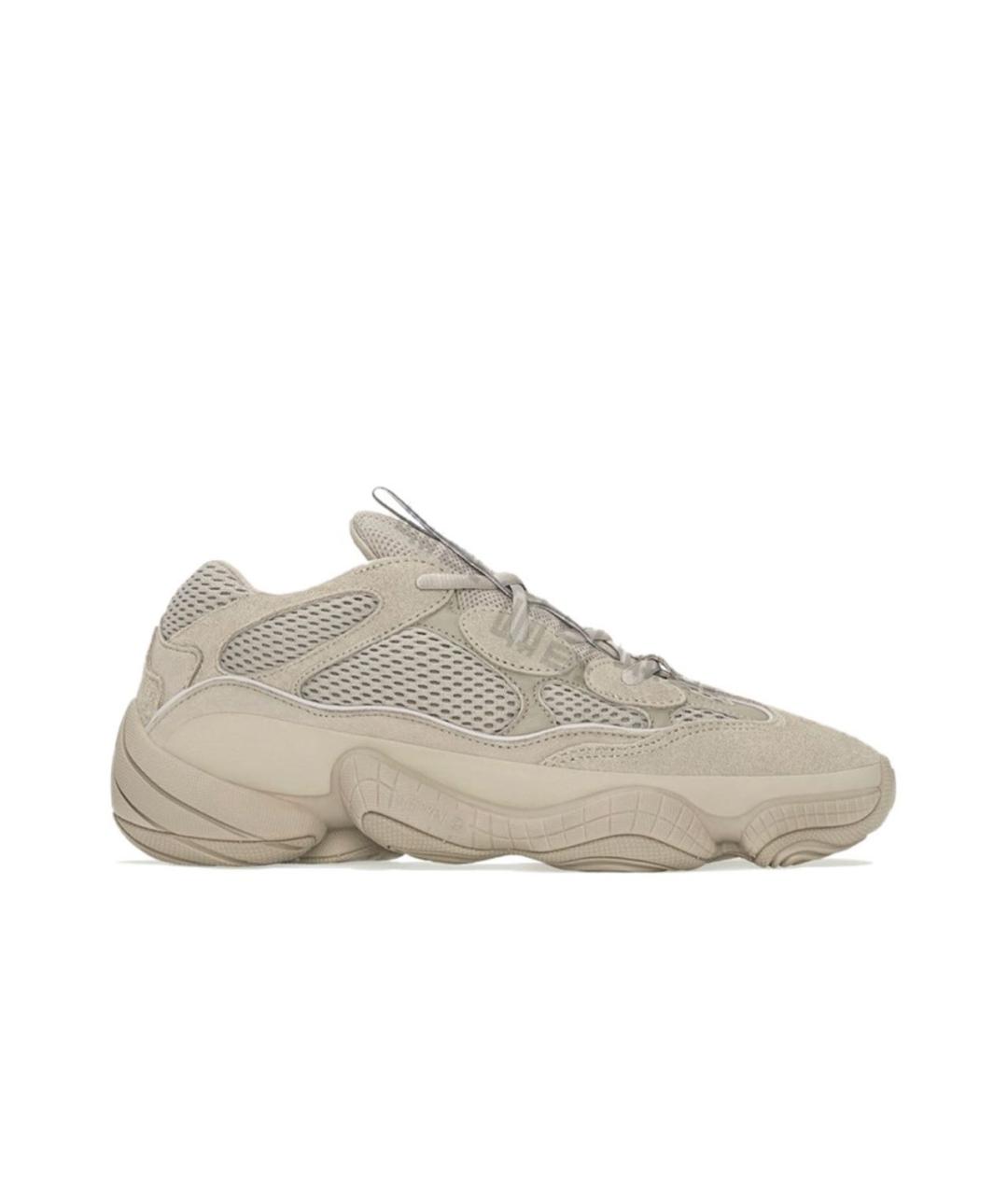 ADIDAS YEEZY Бежевые замшевые кроссовки, фото 2