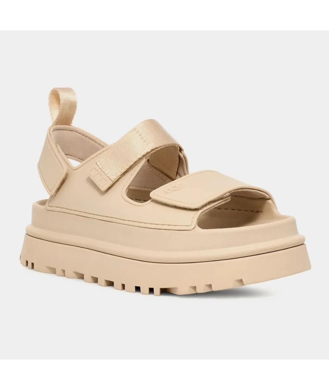 UGG AUSTRALIA Бежевые сандалии, фото 2