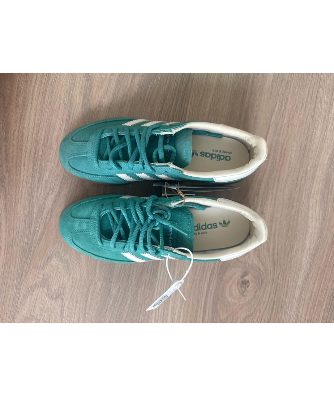 ADIDAS Бирюзовые замшевые кеды, фото 3