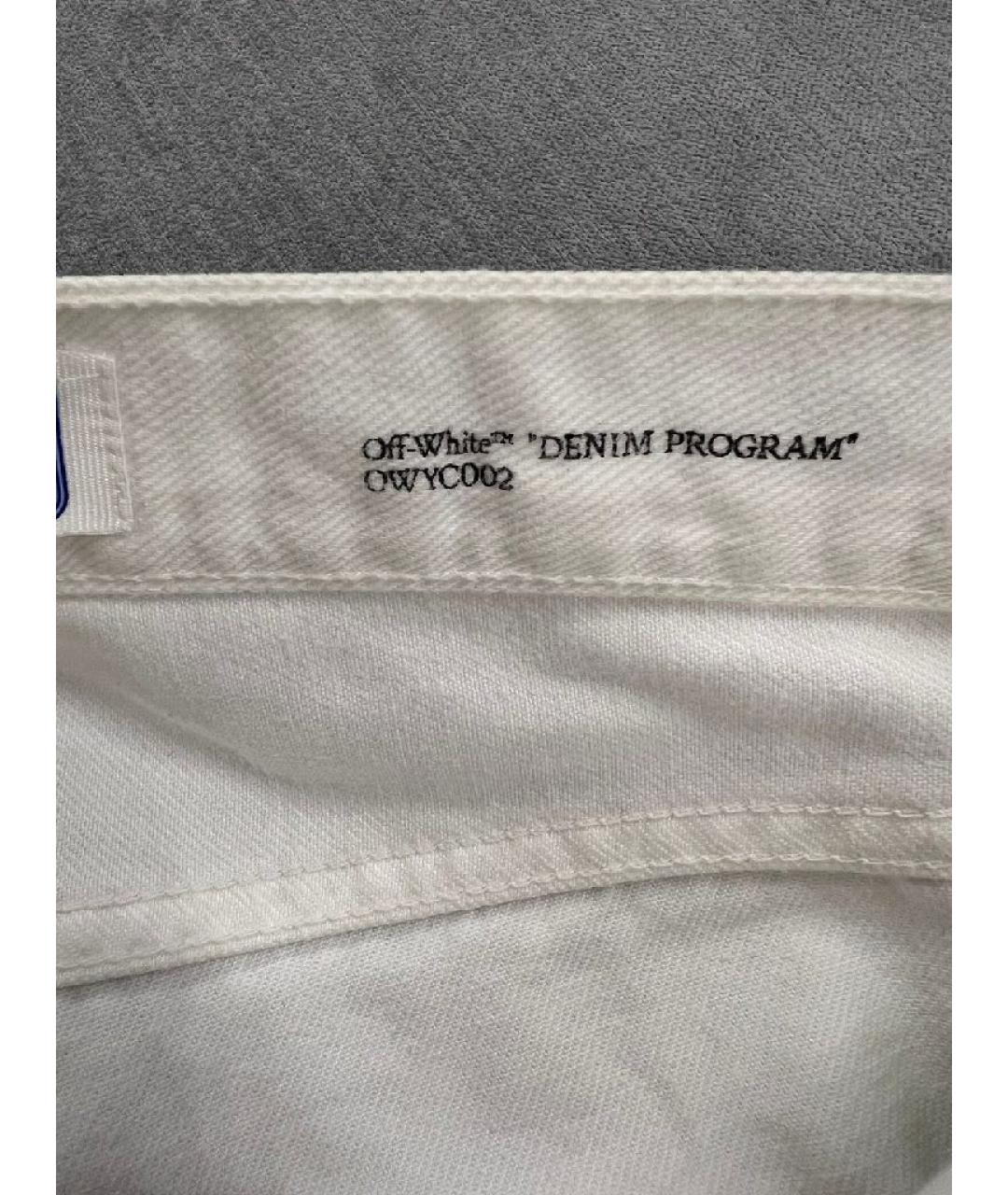 OFF-WHITE Белые хлопковые шорты, фото 3