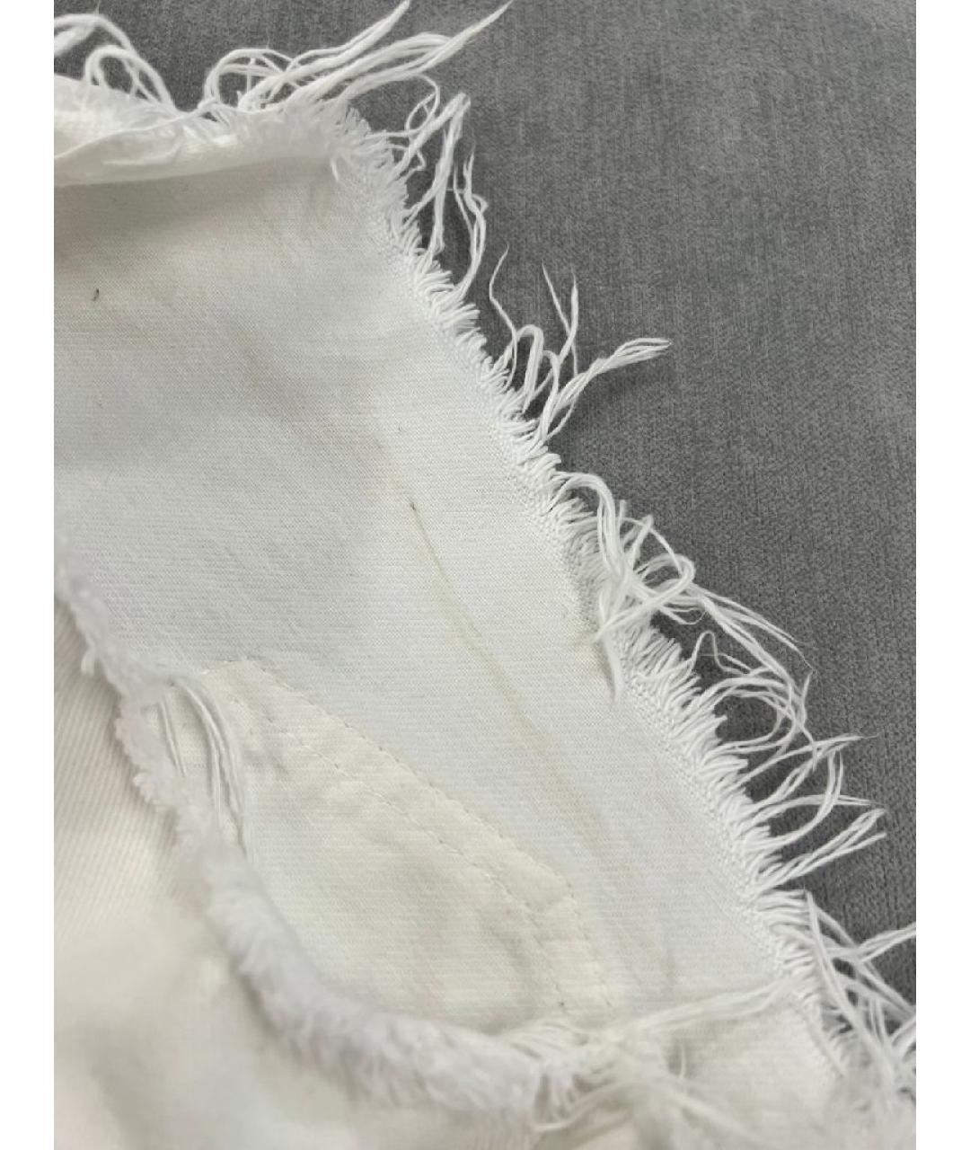 OFF-WHITE Белые хлопковые шорты, фото 4