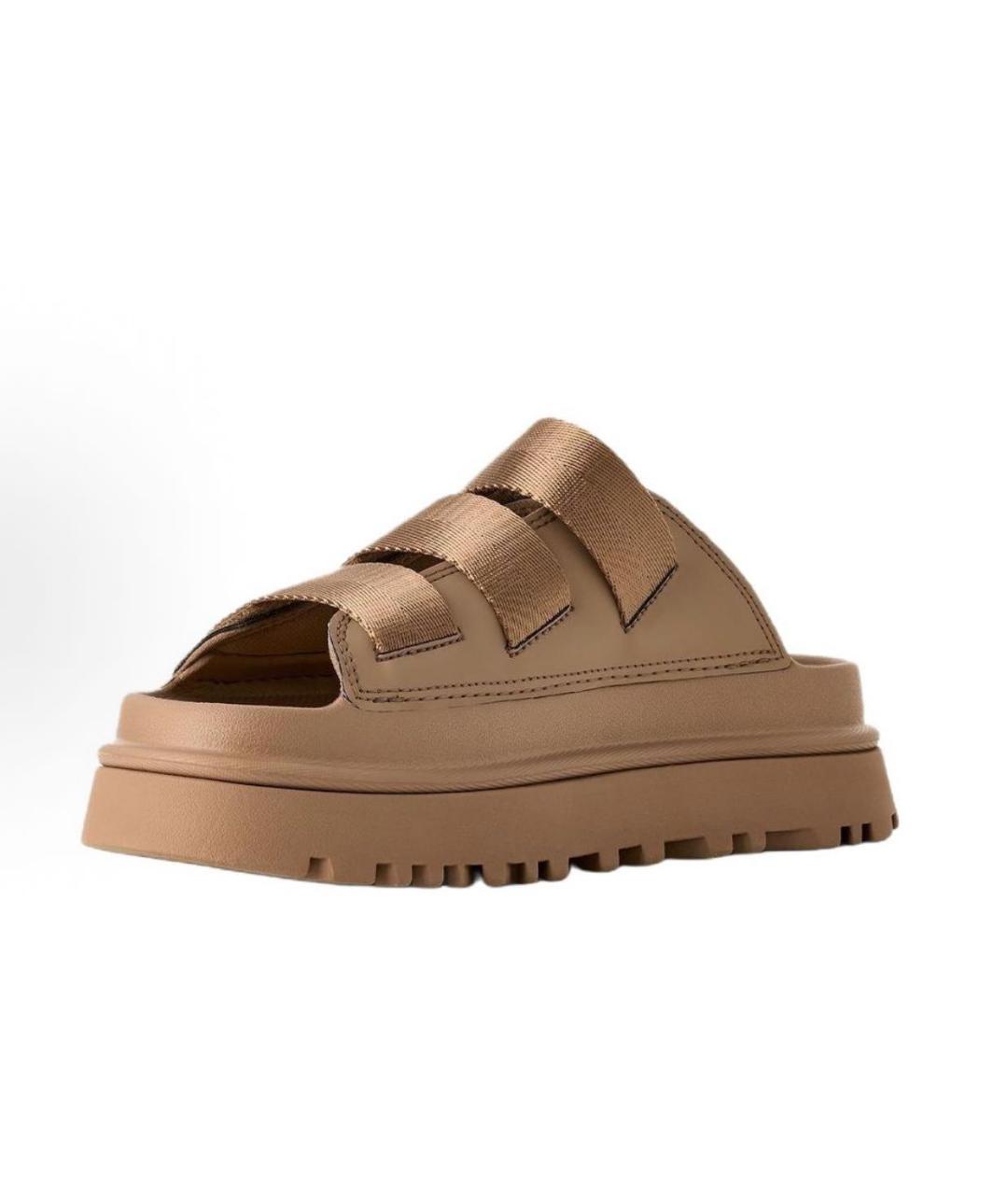 UGG AUSTRALIA Коричневые сандалии, фото 2