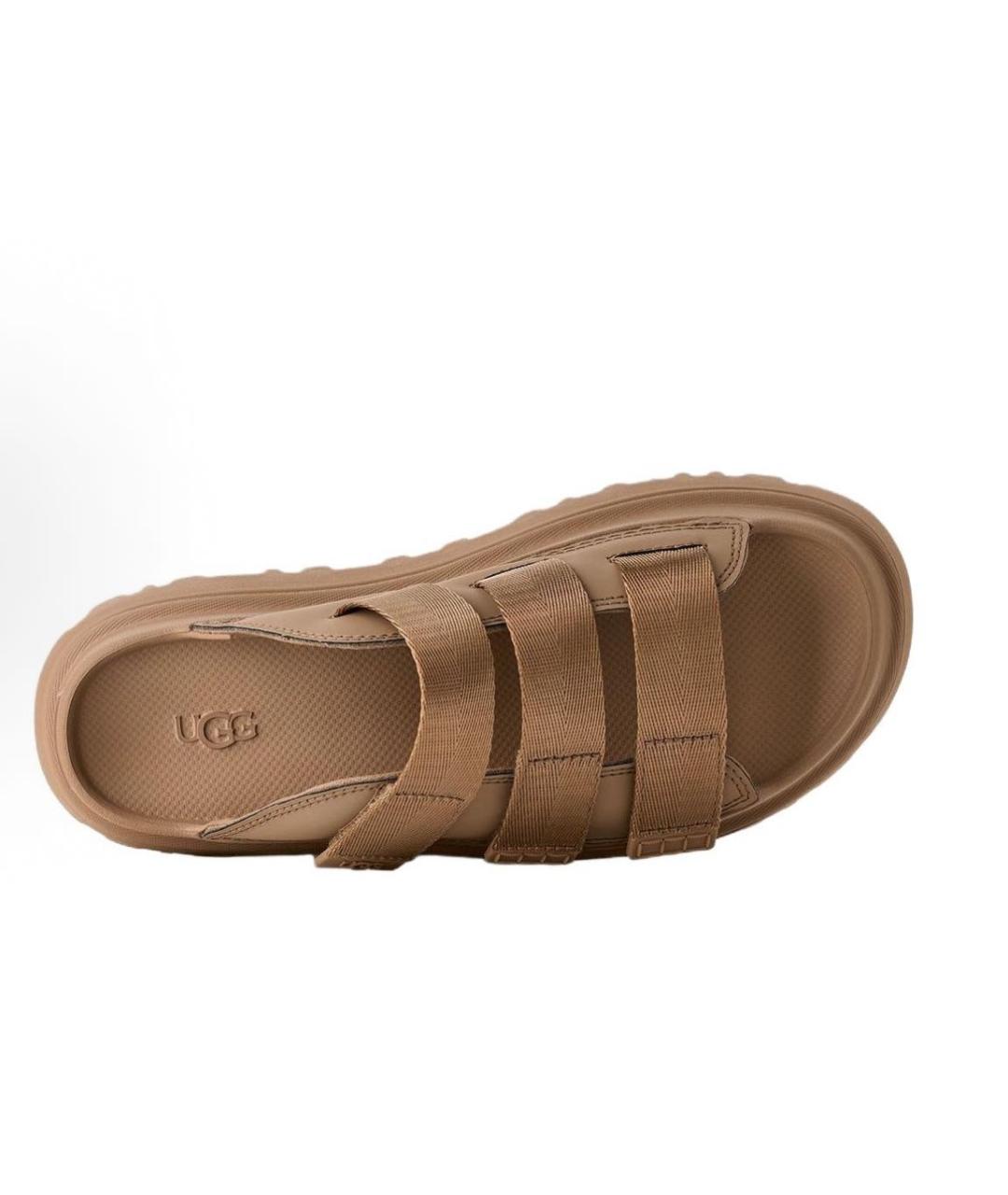 UGG AUSTRALIA Коричневые сандалии, фото 4
