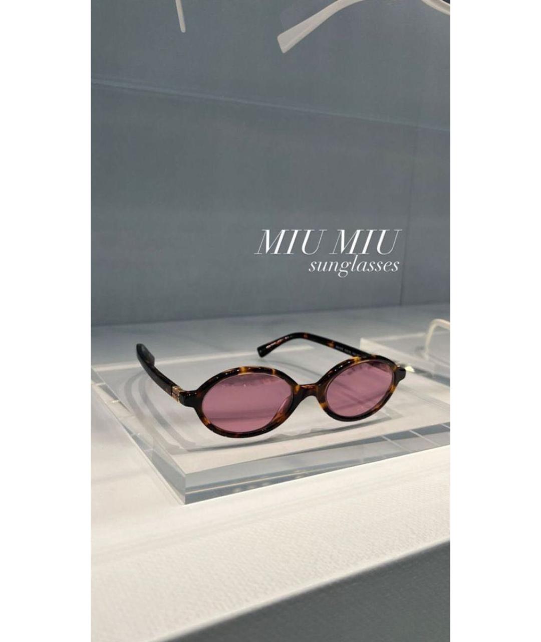 MIU MIU Розовые солнцезащитные очки, фото 5