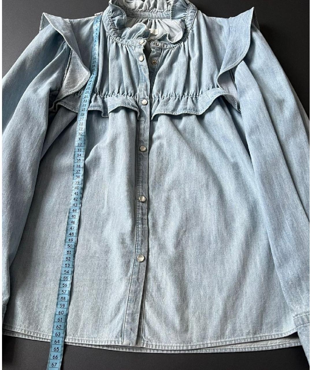 ISABEL MARANT ETOILE Синяя хлопковая блузы, фото 6