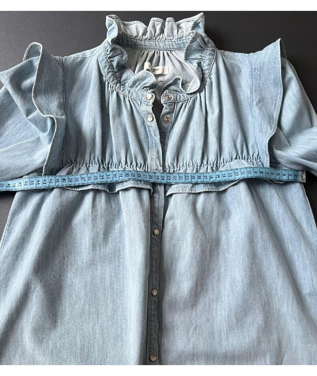 ISABEL MARANT ETOILE Синяя хлопковая блузы, фото 5
