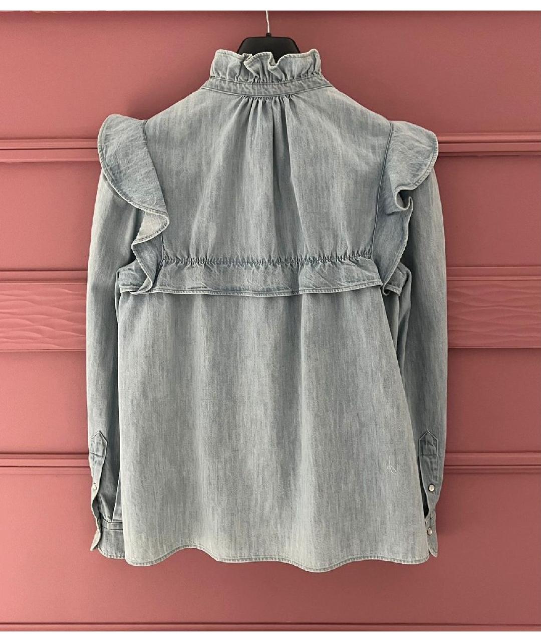 ISABEL MARANT ETOILE Синяя хлопковая блузы, фото 2