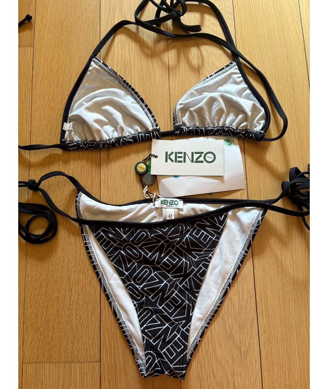 KENZO Черный купальник, фото 2