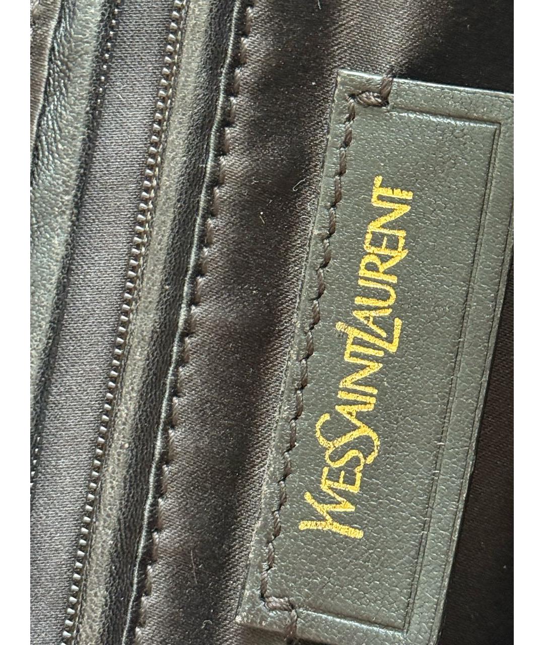 SAINT LAURENT Бежевая кожаная сумка тоут, фото 6