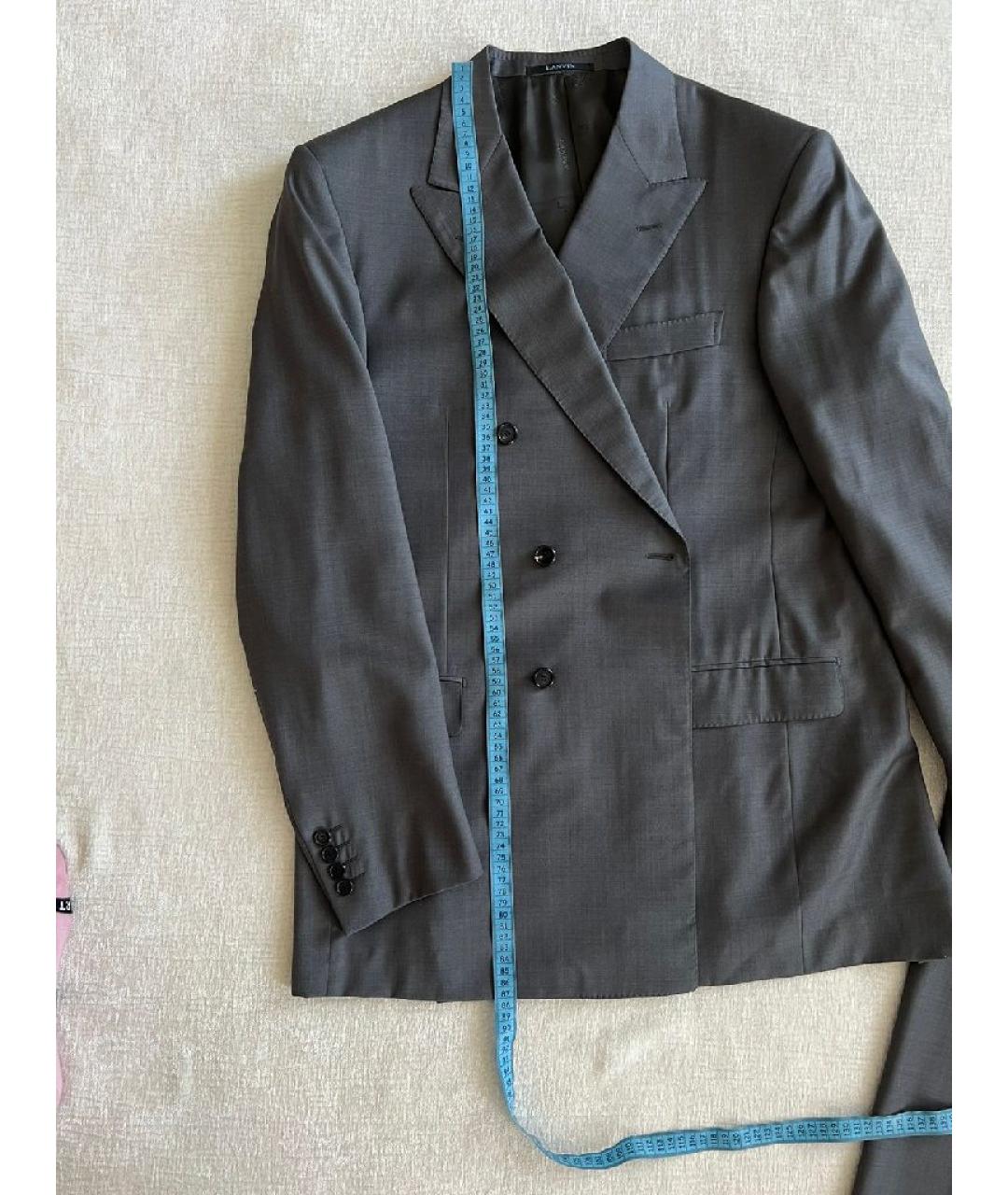 LANVIN Серый классический костюм, фото 6