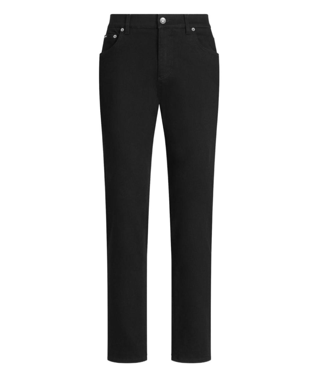 DOLCE&GABBANA Черные хлопковые повседневные брюки, фото 1