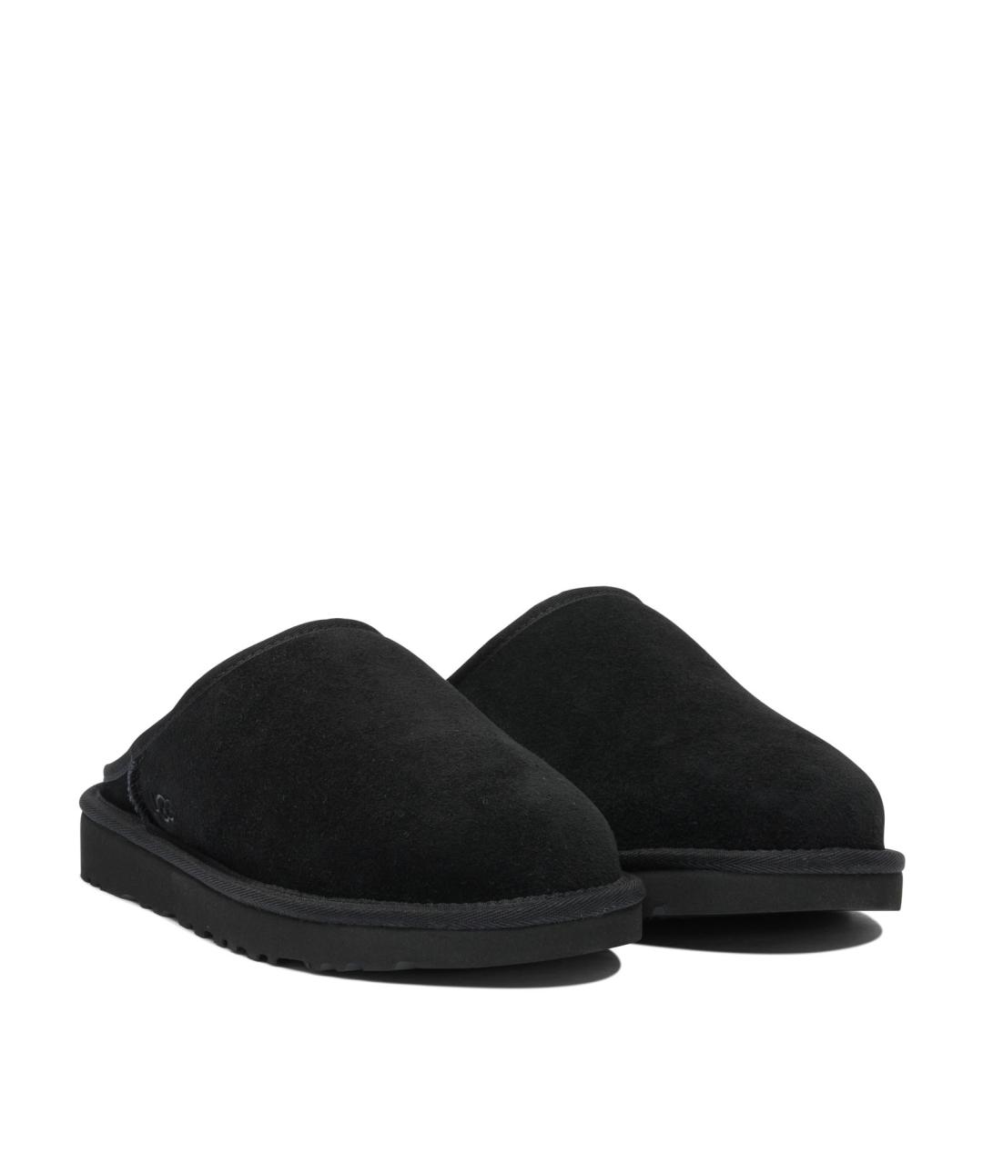 UGG AUSTRALIA Черные замшевые шлепанцы, фото 2