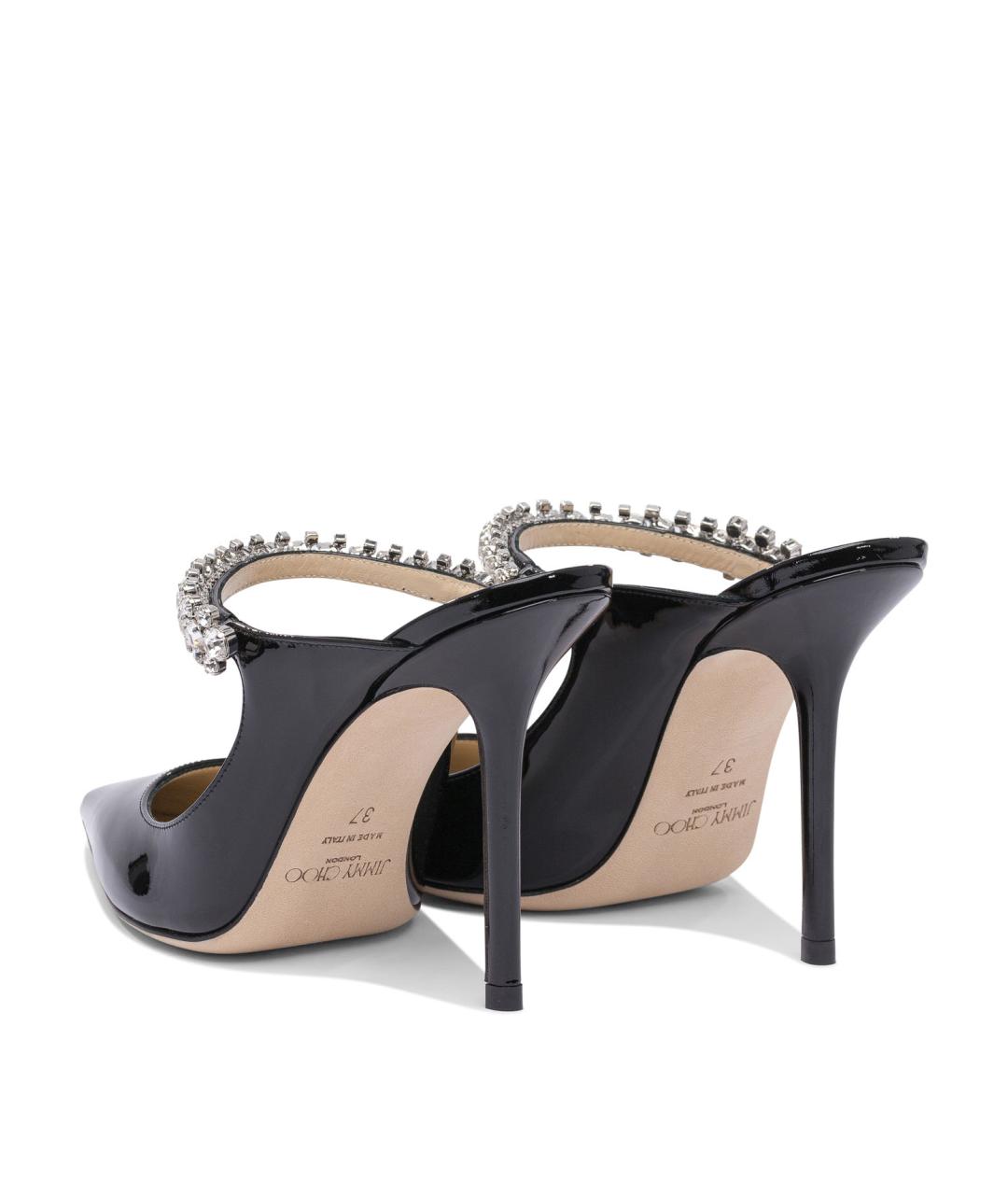 JIMMY CHOO Черные кожаные туфли, фото 4