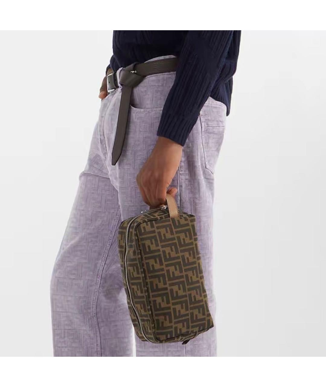 FENDI Коричневая сумка на плечо, фото 4