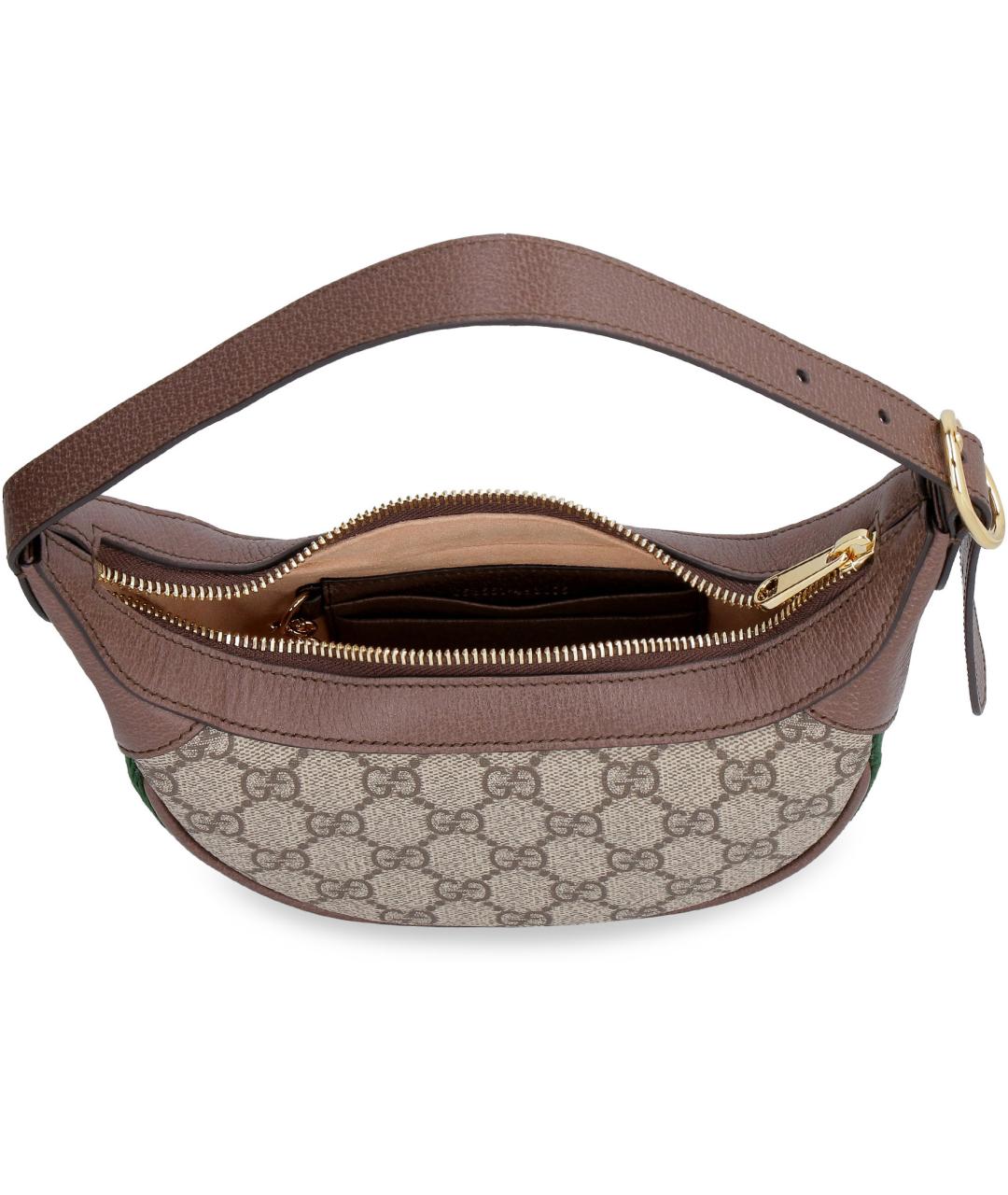 GUCCI Бежевая сумка с короткими ручками из искусственной кожи, фото 4