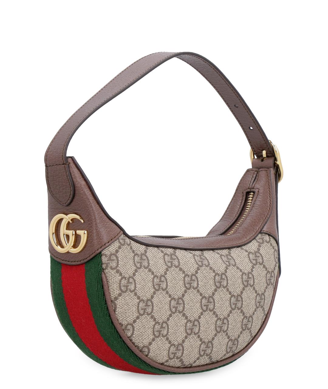 GUCCI Бежевая сумка с короткими ручками из искусственной кожи, фото 3