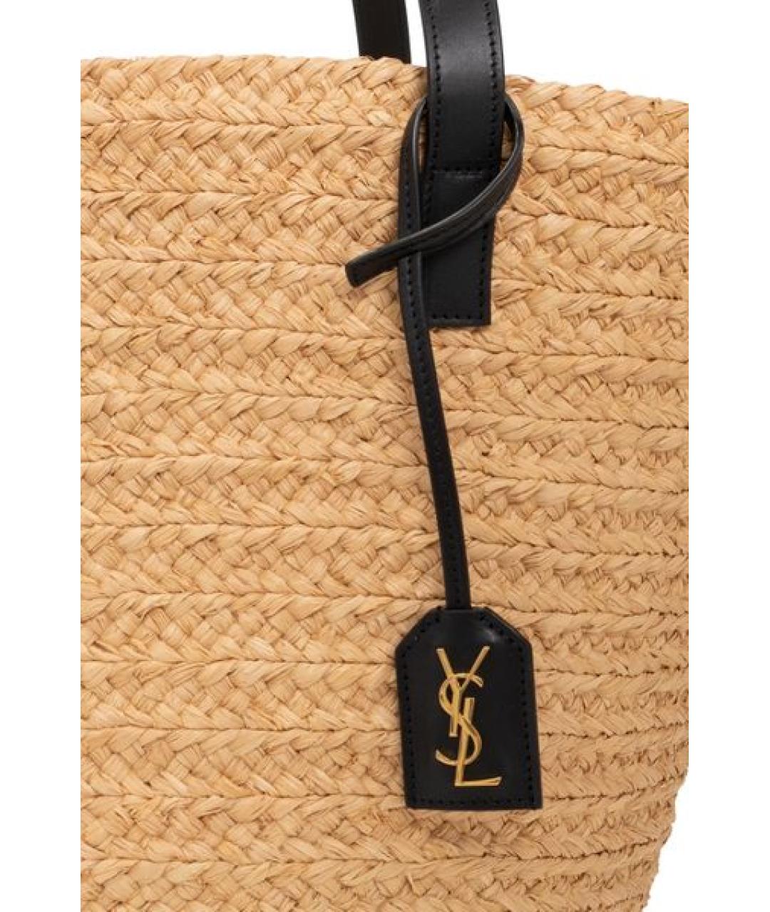 SAINT LAURENT Бежевая сумка тоут, фото 5