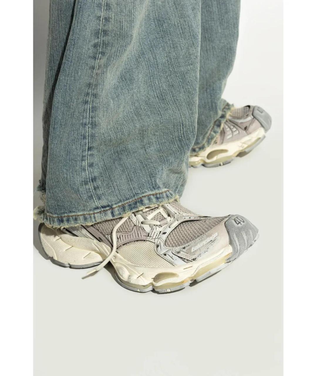 BALENCIAGA Серые синтетические кроссовки, фото 2