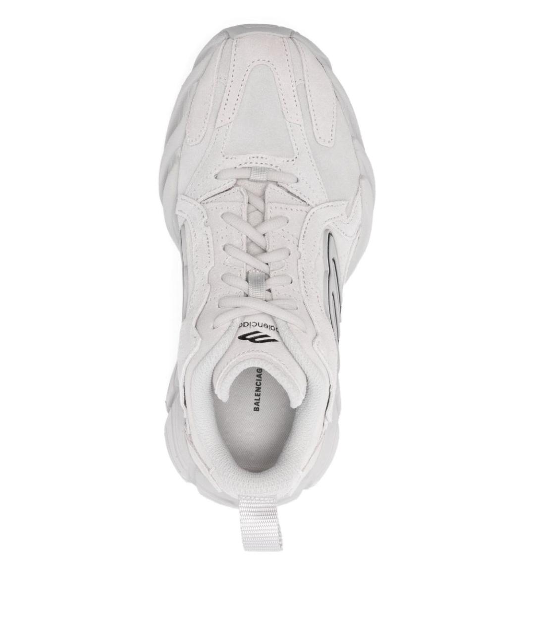 BALENCIAGA Белые кожаные кроссовки, фото 2